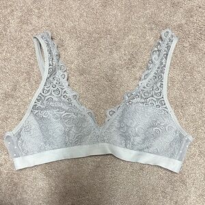 Aerie Lace Bralette in Soft Gray